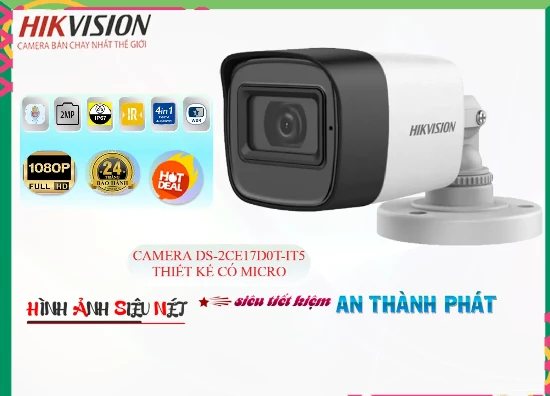 DS-2CE17D0T-IT5 Camera Hikvision Có Micro, giá camera DS-2CE17D0T-IT5 , camera DS-2CE17D0T-IT5 , bán camera DS-2CE17D0T-IT5 , giá camera DS-2CE17D0T-IT5 , phân phối camera DS-2CE17D0T-IT5 